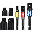 thumbnail image 1 of Dados para destornilladores de grado de impacto, juego de extensión de adaptador de taladro que garantiza un uso profesional o para principiantes, bola de retención de ajuste seguro para, 1 of 5