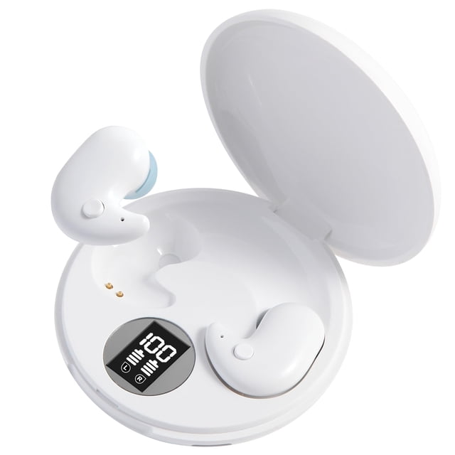 Generic Noise Canceling Sleep Headphones|Bluetooth Headset for Sleep|Side Sleeper|5.3 Bluetooth, Invisible in-Ear Mini Earbuds for Women and Men, Great for Work, Running and Sports, White