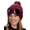 Burgundy, variant on Unisex Winter Knitted Pom Goggle Lens Cuff Inner Lined Beanie Cap, Burgundy