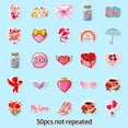 thumbnail image 5 of 50 Pcs Love Stickers For Scrapbooking Supplies, Vinyl Waterproof Stickers For Water Bottles Laptop Phones And Journals, Valentines Themed Stickers With Assorted Designs Like, 5 of 7