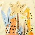 thumbnail image 6 of Odeerbi 2-8 Years Kids Boys Summer Outfits Cute Print Cotton Short Sleeve T-Shirt Shorts Two-Piece Set Casual Loose Elastic Waist Loungewear, 6 of 6