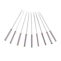GOOHOCHY 9Pcs Heat- Anti-scalding Stainless Steel Skewers For Grilling