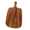 thumbnail image 1 of Tabla de cortar de madera de acacia, bloque de carnicero decorativo, tabla de quesos para uso en la cocina. 33 cm x 20 cm, 1 of 9