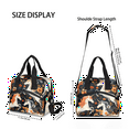 thumbnail image 4 of Herdesigns Flower Boho Unicorn Insulated Lunch Bag for Women Men Adults Large Reusable Lunch Box Leakproof Portable Cooler Tote Bags with Adjustable Shoulder Strap, 4 of 6
