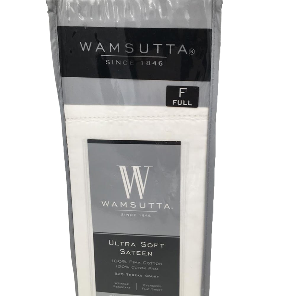 New Wamsutta 525 Thread Count 100% Pima Cotton Fitted Sheet Solid Size FULL 