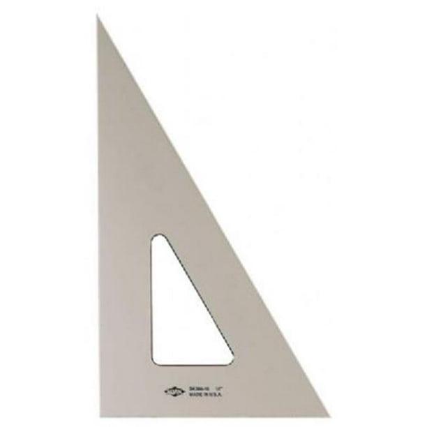 ALVIN - Règle de Triangle Acrylique de 14 Pouces 30/60 Degrés, Outil Polyvalent pour le Dessin, la Conception et l'Architecture, Idéal pour l'Usinage et le Travail du Bois