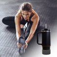 thumbnail image 4 of Unique Bargains 1 Pc Protective Flash Faux Diamond Water Bottle Boot Black Silicone, 4 of 5