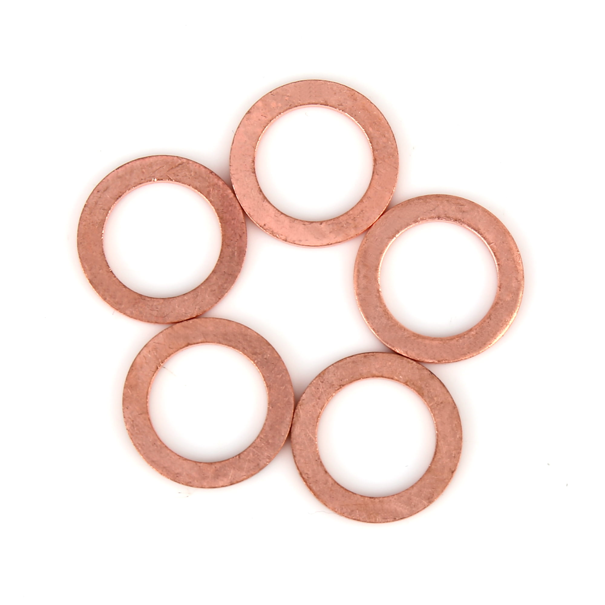 Various Sizes New Flat Washer Copper Crush Washers Gasket Seal Ring For Boat 