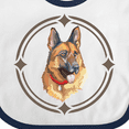 thumbnail image 4 of Inktastic German Shepherd Dog Art Gift Boys or Girls Baby Bib, 4 of 4
