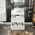 thumbnail image 3 of Eviva Glazzy 24" Glossy White Wall Mount Modern Bathroom Vanity w/ White Integrated Top, 3 of 7