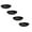 Black, variant on Round Flowerpot With Flat Rim Plastic Base Tray Size Water Catcher Succulent Planter Base Dish