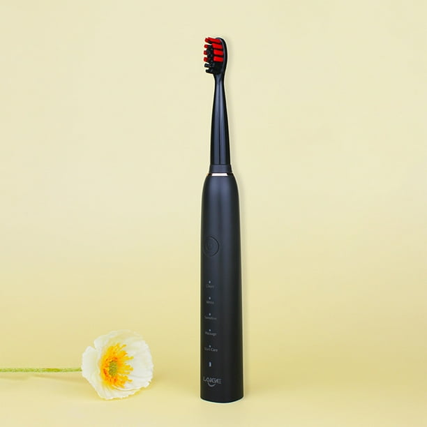 Cepillo de Dientes para Adultos, Cepillo de Dientes Eléctrico Recargable con 2 Cabezales, 5 Modos, Carga Rápida Usb