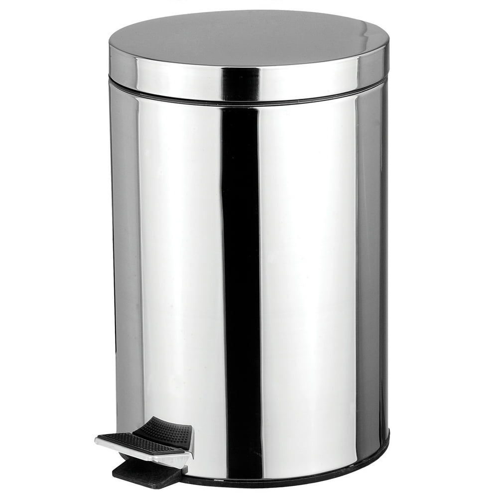 Stainless Steel 5 Liter Foot Pedal Kitchen Office Waste Bin Garbage