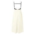 thumbnail image 5 of Women's Maxi Dress Summer Travel Outfits Contrast Trim Spaghetti Straps Sleeveless for Casual Beach Wear, 5 of 8
