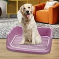 thumbnail image 6 of Mesh Dog Toilet Pet Training with Protection Wall Every Side No Litter Pan Puppy Training Tray Pee Pad Holder Indoor Dog Potty Tray Pink, 6 of 7