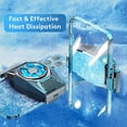 thumbnail image 4 of Cooler for Mobile Phone,Phone Cooler Radiato Smartphone Phone Cooler Radiator for iPhone iOS/Android Gaming Semiconductor Heatsink Cell Phone Cooling Fan Mobile Radiator Cooling, 4 of 7
