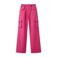thumbnail image 5 of Fengqque Womens Hiking Pants Lightweight Waterproof Cargo Pants with Pockets Camping Trekking Trousers Hot Pink S, 5 of 5