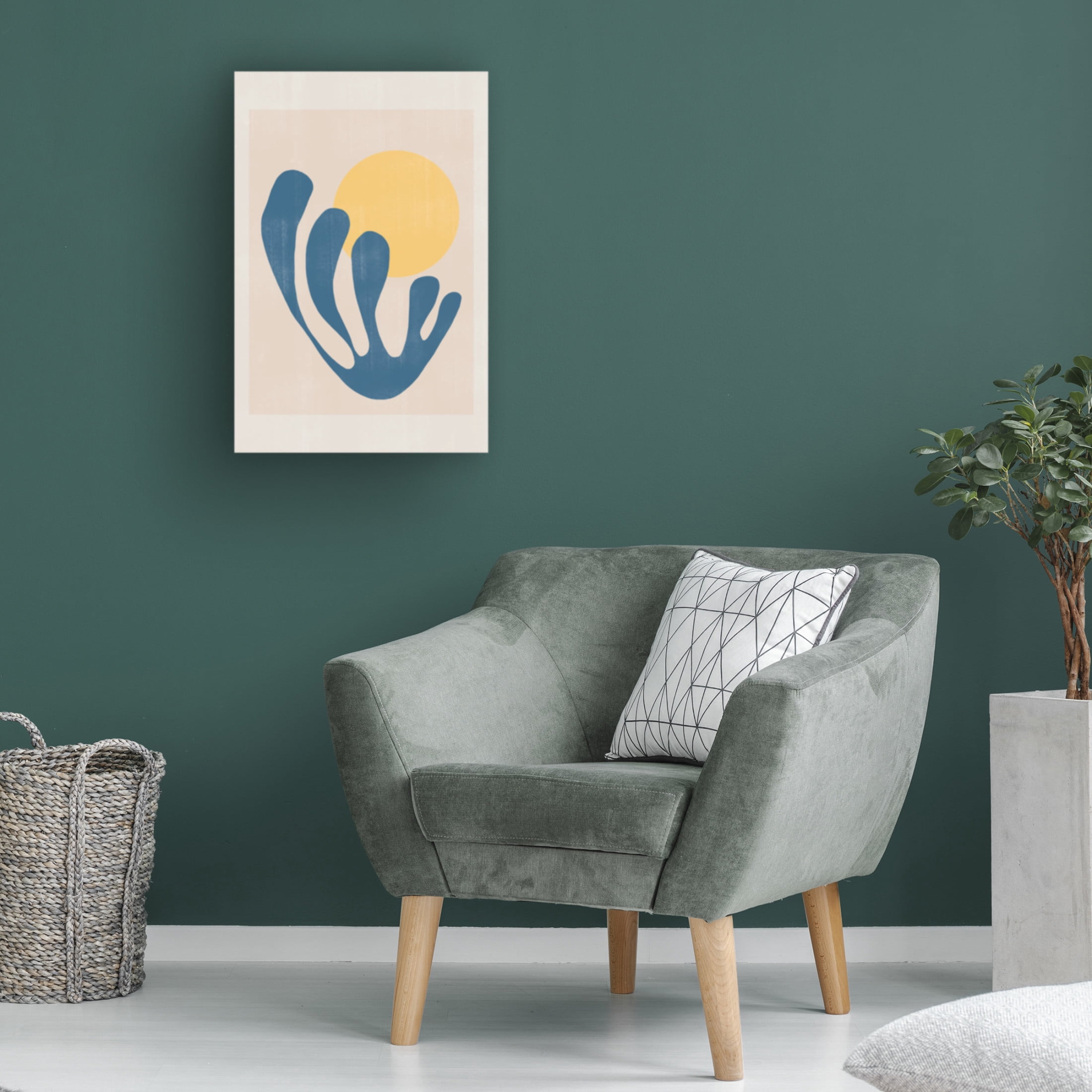 Trademark Fine Art THE MIUUS STUDIO Modern Plant No1 Canvas Wall Art