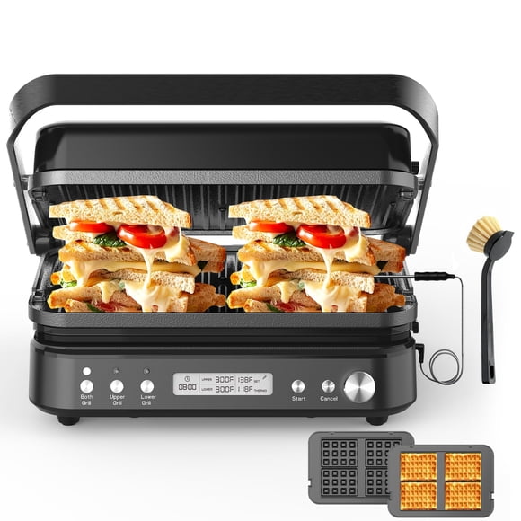 Prensa eléctrica para hacer sándwiches Panini Grill CATTLEMAN 1600W