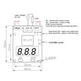 thumbnail image 4 of 12V/24V Selectable Digital Counter Controller Module with 0-999 Counting Range, 0.1s-999min Timing, 10A Relay Output, Preset Parameter Memory Function, PCB Material, -40~85℃ Operating Temp,, 4 of 7