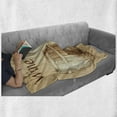 thumbnail image 6 of Wine Soft Flannel Fleece Throw Blanket, Wooden Barrels and Bunch of Grapes on Wood Backdrop Botany Harvest Theme Artwork, Cozy Plush for Indoor and Outdoor Use, 60" x 80", Brown Peach, by Ambesonne, 6 of 6