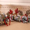 thumbnail image 4 of Bearachild Diademas navideñas para fiesta, regalo para niños, accesorios para el cabello para Festival, adornos de cuernos brillantes, diadema de alce, Kits de decoración para fiestas Rojo Bearachild HA069516-01, 4 of 6