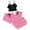 Watermelon red, variant on Seductiva Clearance Items women's pajama sets Women's 3 Pieces Pajamas Heart Print Shorts Pants Pj Sets Sleepwear