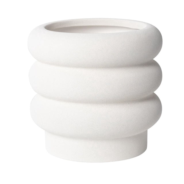 Better Homes & Gardens 6" Ceramic Bubble Planter Pot-White