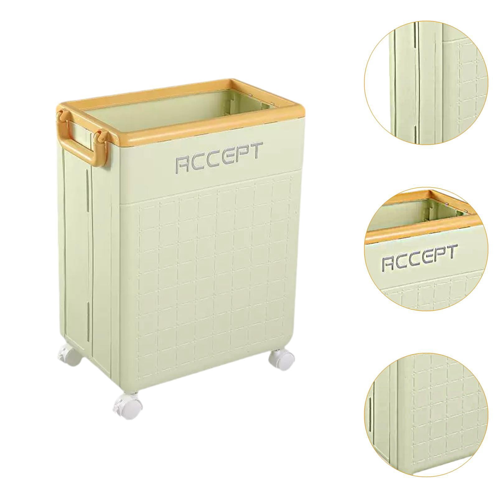 Fiocias Gym Equipment Storage Rack with Wheels for Foam Rollers Dumbbell Kettlebells Green