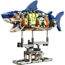 Mountainish Technic Shark with Swivel Body & Light Building Kit (687 Pieces)
