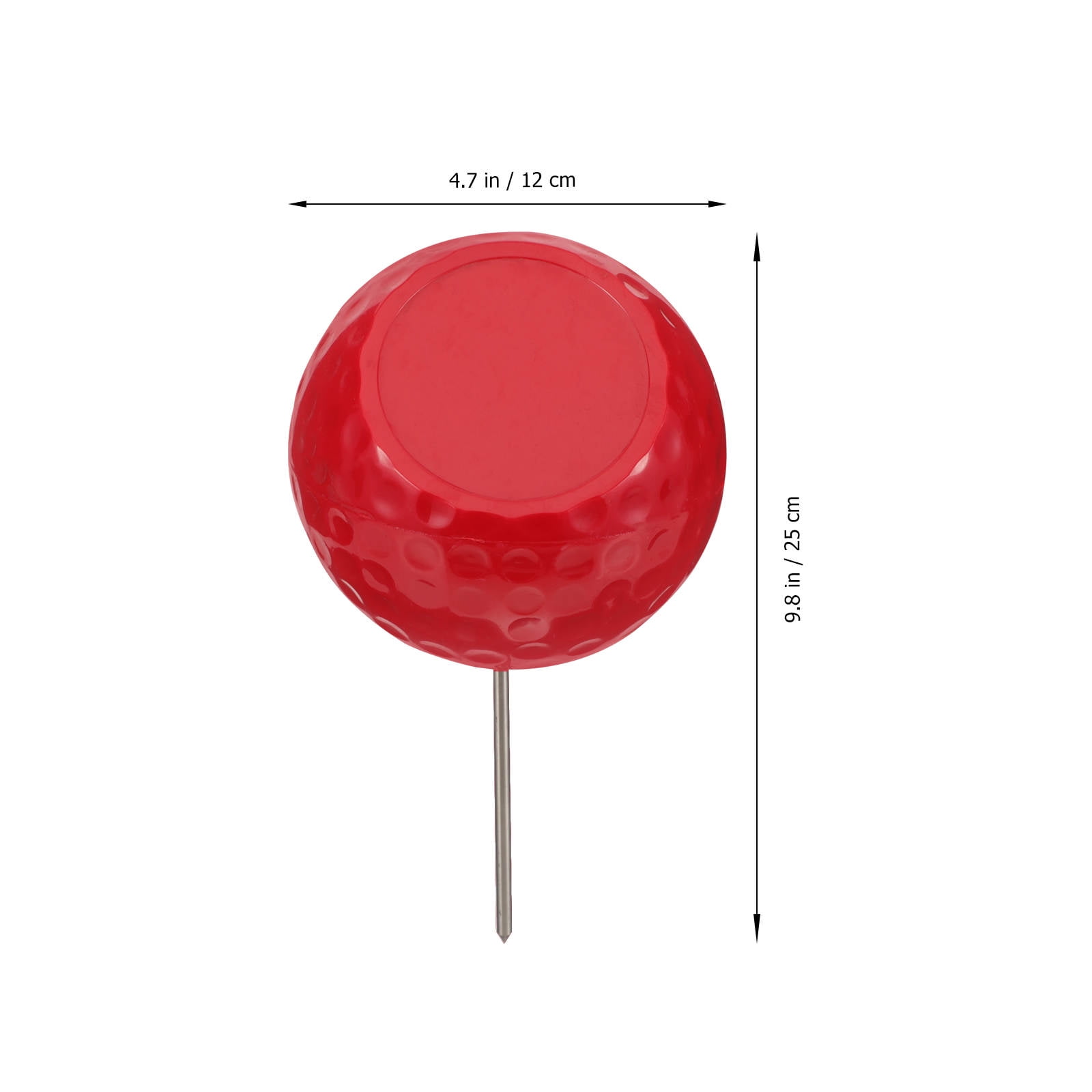 FUEENIRVA Red Golf Tee Marker with ABS Metal, Stylish Golf Accessory for Course Play, Practice & Training