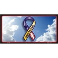thumbnail image 2 of 212 Main LP-1934 6 x 12 in. Support Our Troops with Clouds License Plate, 2 of 2