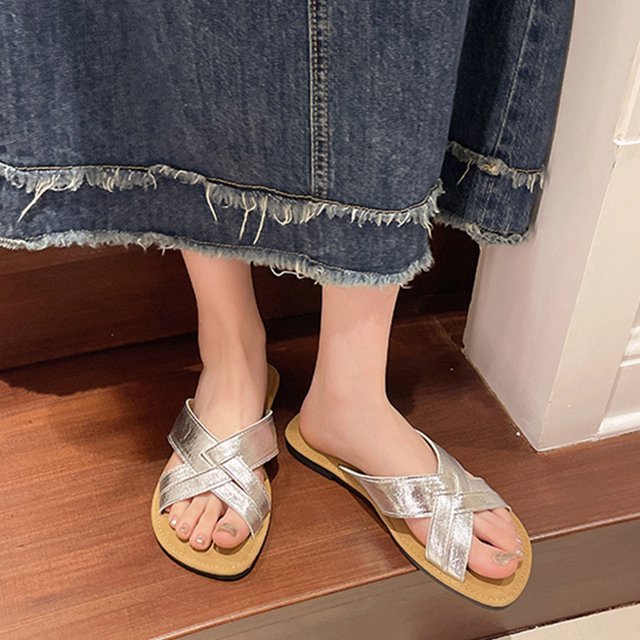 Zapatos de verano con correa cruzada, cómodas sandalias de vestir con punta abierta, ancho ancho para mujer