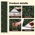 thumbnail image 5 of Peel and Stick Wallpaper 23.6in x 9.8ft Vintage Floral Ferns Delicate Flowers Dark Contact Paper Vinyl Waterproof Self Adhesive Wall Paper for Bedroom Shelf Cabinet Renter Friendly, 5 of 8