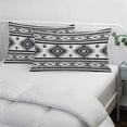 thumbnail image 4 of Gray Boho Pillow Covers 16"x24", Southwestern Ethnic Aztec Retro Geometric Soft Brushed Microfiber Breathable Throw Pillow Covers, Decorative Pillowcase with Zipper for Couch Sofa Bedroom Living Room, 4 of 9