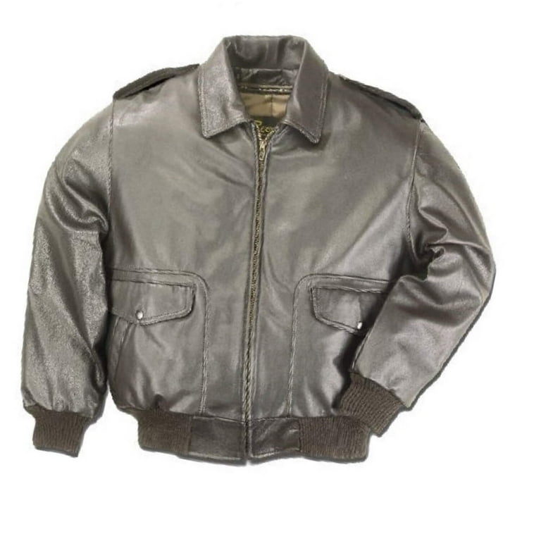 Men's Air Force A-2 Flight Leather Bomber Jacket Men's Air Force A-2 Flight Leather Bomber Jacket
