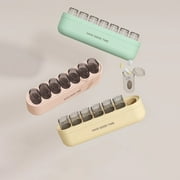 Iumwxz Organizers and Storage Weekly Pills Organizer 7 Compartments Portable Pills Case Travel Proof Pills Box for Tablets Liver Oil Supplements Medication Dresser Shelf Green Plastic Today Discount