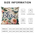 thumbnail image 5 of YINGXI Season Greeting Throw Pillow Covers Quote Words Rose Flower Farmhouse Decor () 12x12in, 5 of 5