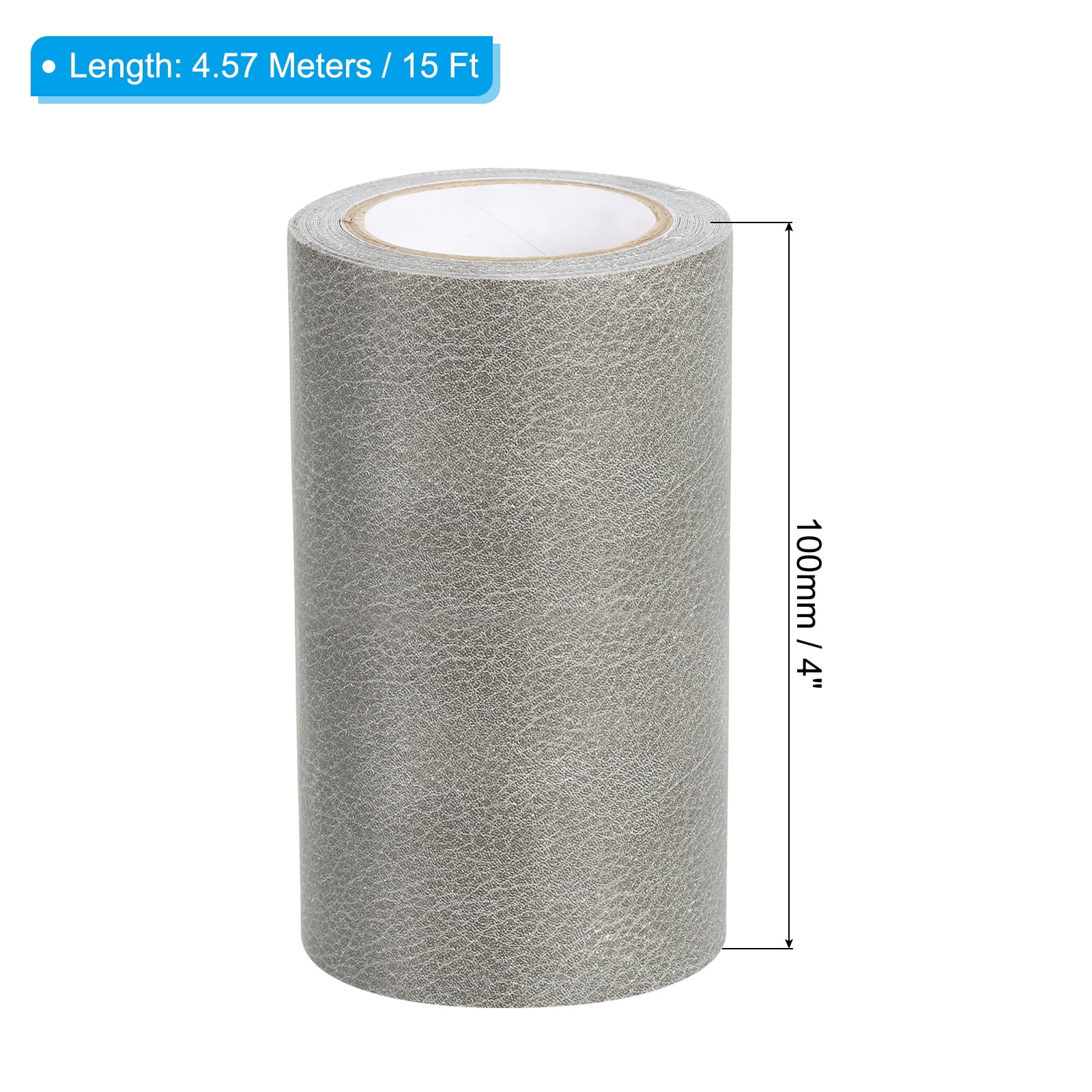 Unique Bargains Leather Repair Tape Self Adhesive Realistic Leather Patch Grey