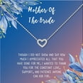thumbnail image 2 of Mother of the Bride Mother's Day Gift, Jewelry Gift for Mother in Law, Necklace and Card Gift Set, Gift for Mom, Gift for Her, Jewelry for Mom, Thank you Gift [Silver Heart,Blue-Orange Gradient], 2 of 5