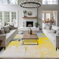 thumbnail image 3 of 5'x8' Area Rugs, Yellow Blue Indoor Outdoor Area Rug for Living Room Bedroom, Modern Abstract Oil Painting Art Washable Bathroom Rugs Kitchen Floor Carpet Mats Home Decor Aesthetic, 3 of 8