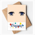 thumbnail image 1 of Decent Stare Animation Eyes Wedding Cards Congratulations Greeting Envelopes, 1 of 3