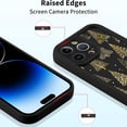 thumbnail image 5 of Christmas Black Print Phone Case for iPhone 16 6.1", with Aesthetics Pattern Design Soft TPU Silicone Xmas Cases, Shockproof Bumper Protector Camera Girls Women Cover, Tree, 5 of 5