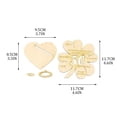 thumbnail image 2 of Golden Wedding Gift Wooden Home Decor Craft Personalized Engraved Desktop Ornament for Living Room Bedroom Anniversary Celebration Family Keepsake, 2 of 7