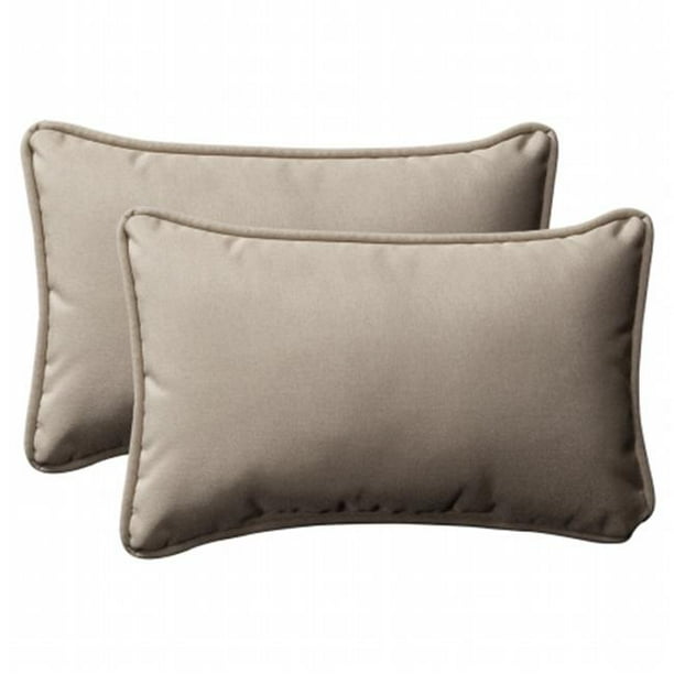 Pillow Perfect Inc. 386744 Lin Solaire Rectangle Jeter Oreiller (Lot de 2)