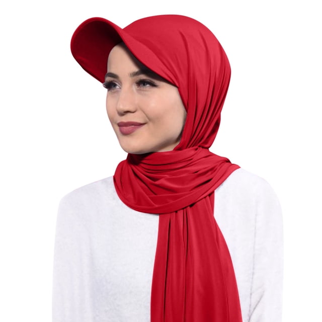 Chapeau de Tête Décontracté pour Femmes, Couvre-Cheveux, Turban Long Musulman