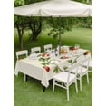 thumbnail image 4 of Outdoor Tablecloth with Umbrella Hole for Patio/Picnic/Party/Camping, Ladybugs Eucalyptus Waterproof Table Cloth Rectangle Table Cover Washable, Spring Botanical Leaves Green (54"x 80"), 4 of 8