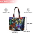 thumbnail image 4 of Multicolor Butterfly Group Pattern Travel Tote Bags for Women Carry On,Large Weekender Bags for Women Travel,Multi Functional Duffle Bag for Work,Shopping,Sports, 4 of 5