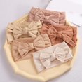 thumbnail image 1 of 5x Diademas suaves para bebés Yotijar Adorable Bowknot Turbante Tejido Diademas para niñas, 1 of 10