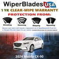 thumbnail image 2 of 2024 Mazda CX-90 Beam Wiper Blades Wipers w/1yr Warranty (Set of 3) w/Rear Wiper (WiperBladesUSA), 2 of 5